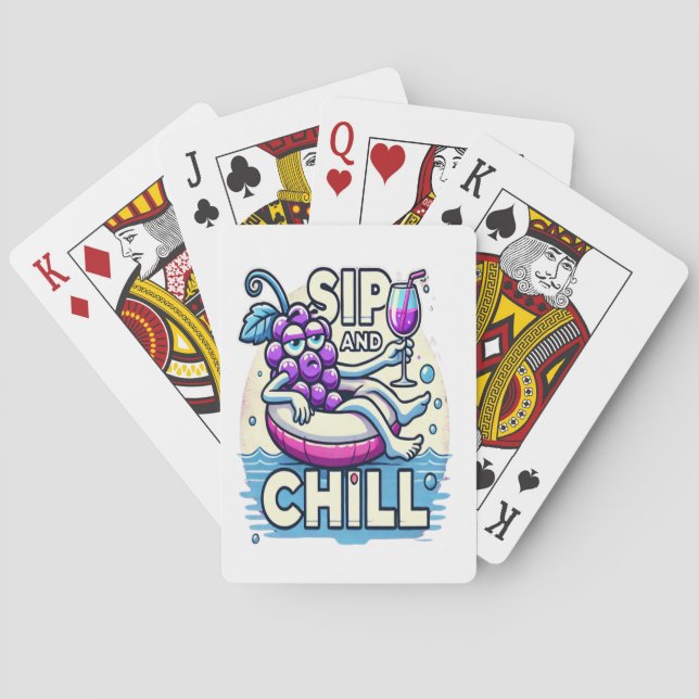 Sip and Chill Casinokort (Baksidan)