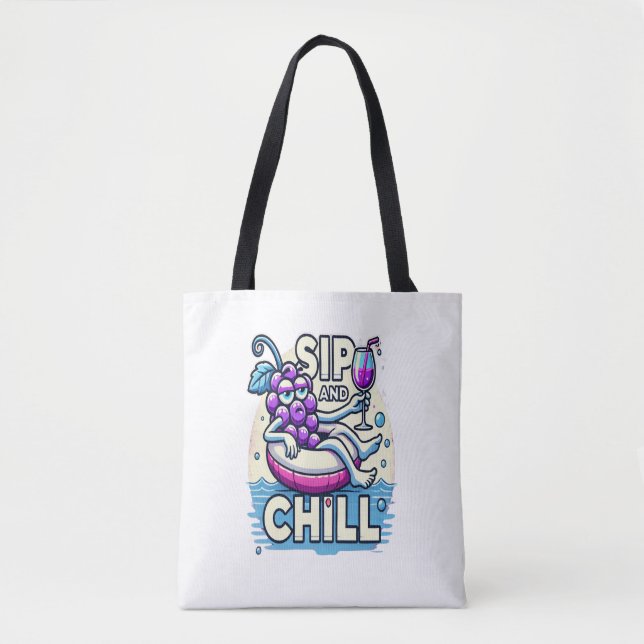 Sip and Chill Tote Tygkasse (Framsida)