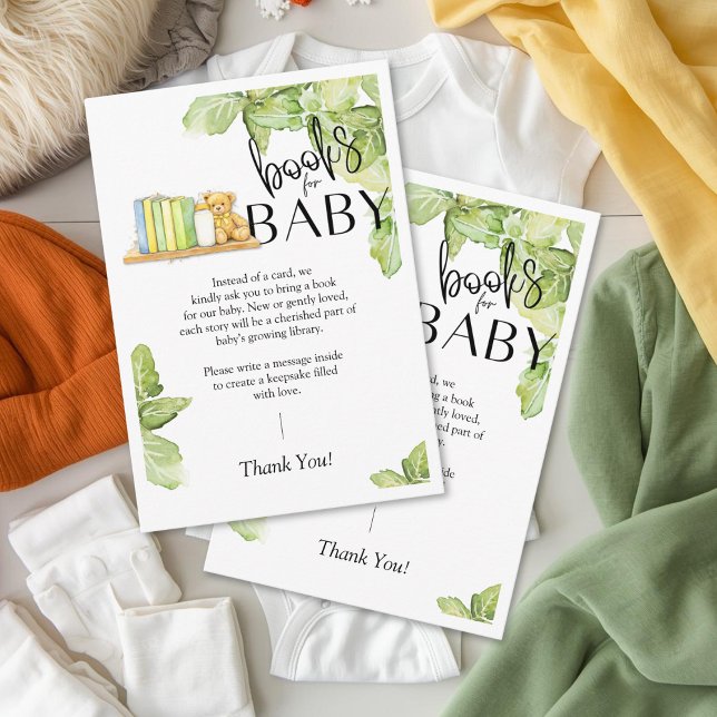 Sip and See Books For Baby Card Anteckningskort (Skapare uppladdad)