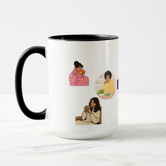 SIP AV FRED, TVÅTONAD KERAMIKMUG MUGG (Vänster)