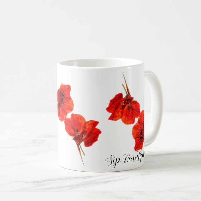 Sip Beautifullt 11 oz. Kaffe Mugg (Nasturtium) (Framsida höger)