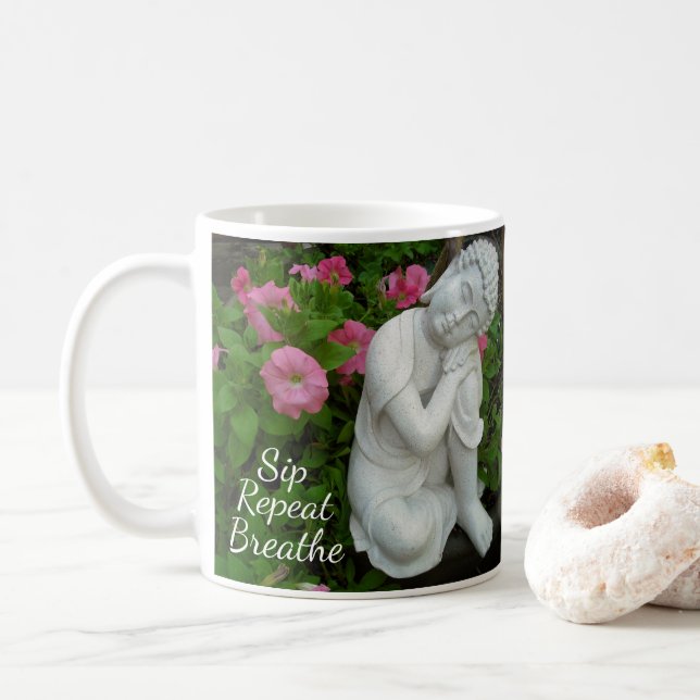 Sip Breathe Repeat Mug – Mindful Affirmation Cup Kaffemugg (Med munk)