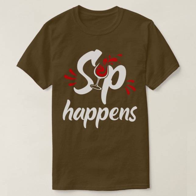 Sip-gåvor händer Ljuny vin-gåvor T Shirt (Design framsida)
