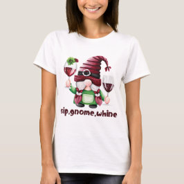 SIP, GNOME, WHINE Vin Älskare Fall T-shirt