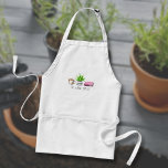 Sip Grow Repeat Watercolor Houseplant & Coffee Förkläde<br><div class="desc">En söt hobby-apron med vattenfärgsillustrationen av en kopp av kaffe,  husplanta och bokar med frasen "Sip,  Grow,  Repeat". Visa resten av den här bekräftande presentsamlingen i butiken!</div>