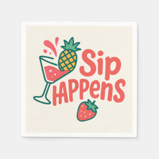 Sip Happens Pappersservett - CherryBombCo