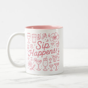 Sip Happens Två-Tonad Mugg