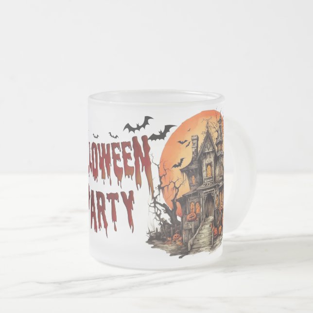 🎃 Sip i Spooky Stil Halloween Frosted Glass Mugg (Framsida höger)