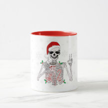 Sip i Spooky Stil: Skeleton Coffee Mugg