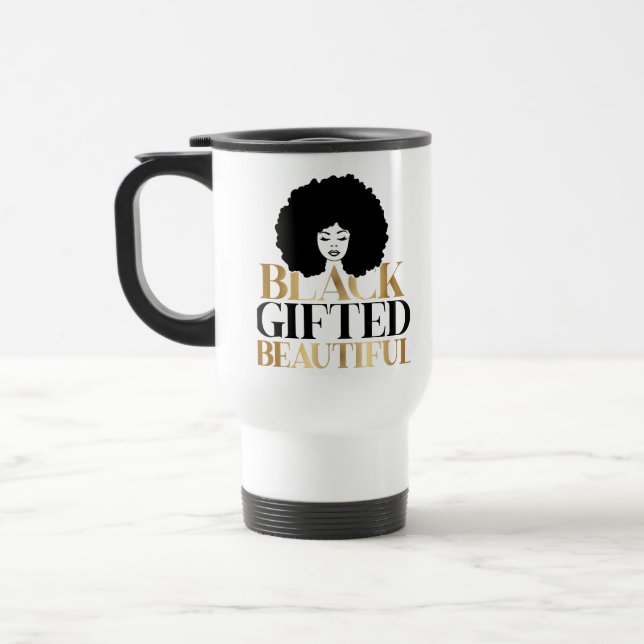Sip in Style – Celebrate Black Gifted and Beautifu Resemugg (Vänster)