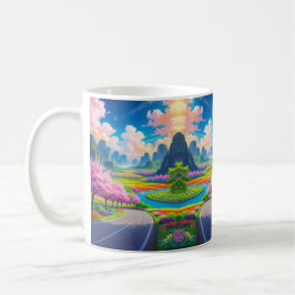 "Sip Into Vår - Scenisk Blommar Kaffemugg