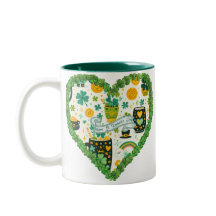 Sip lite Tur: Hjärtformad St patrick's day Mugg