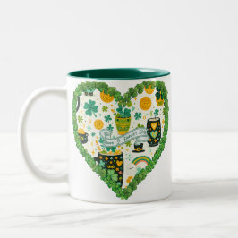 Sip lite Tur: Hjärtformad St patrick's day Mugg