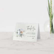 Sip n Visa Nyfödd bebis-format tackkort blått