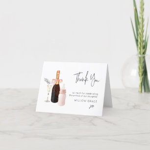 Sip n Visa Nyfödd bebis-mappat tackkort