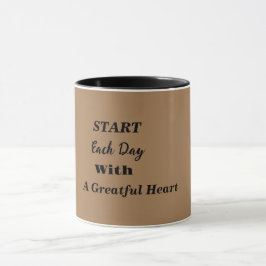 Sip & Savor Gratitude med varje sida Mugg