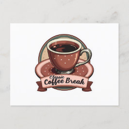 Sip & Savor: Hälsning från Retro Café Vykort