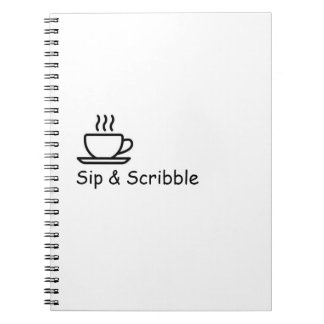 Sip & Scribble - Mysigt bärbar Tea Spiral-dator Anteckningsbok