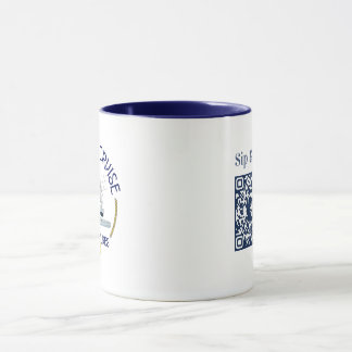 Sip & Sea Coffee Mug with QR Code Mugg