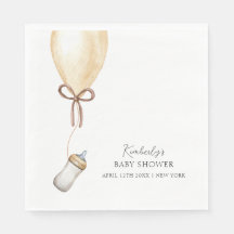 Sip & See Simple Boho Balloon Flaska Baby Shower