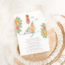 Sip Sip Hooray Bright Cocktail Couppel Shower