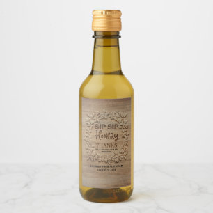 Sip Sip Hooray Bröllop eller Möhippa Vinetikett