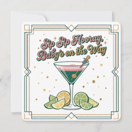 Sip Sip Hooray Cocktail Lounge | Baby Shower Inbjudningar