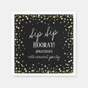 Sip Sip Hooray Grattisar Pension Napkins Pappersservett