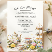 Sip Sip Hooray High Tea Party Blommigt Möhippa
