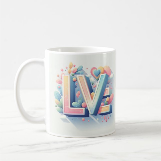 Sip/sjömil/Kärlek-kaffe Mugg (Vänster)