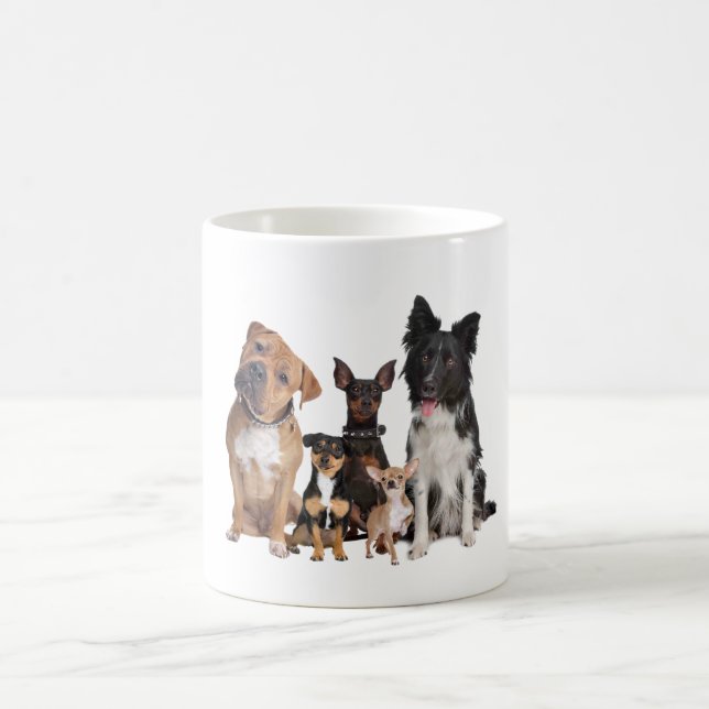 Sip, sjömil, Repeat - Cute Hund Sticker Mugg för A (Center)