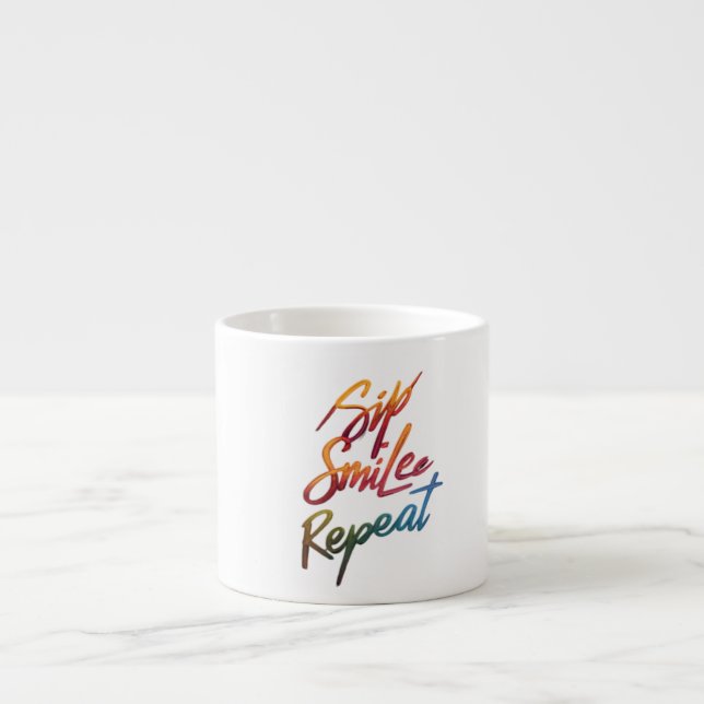 Sip, sjömil, repetera - Specialty Espresso Mugg Espressomugg (Framsidan)