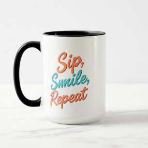 Sip, sjömil, Upprepa - 15 oz Combo Mugg
