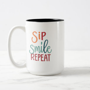 Sip, sjömil, Upprepa - 2-tona Mugg 15 oz