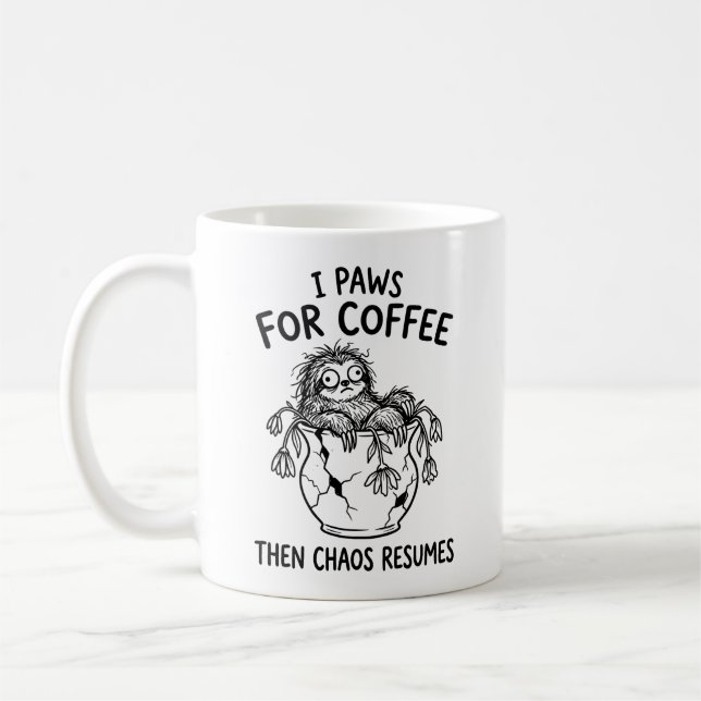 Sip Sloth Coffee Magic Klassisk Mugg (Vänster)