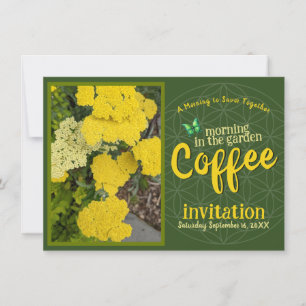 Sip Smile & Celebrate Coffee Morgon i Garden Inbjudningar