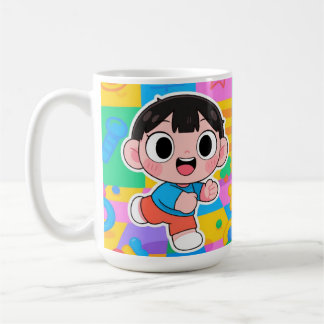 "Sip & Smile - starta din dag på Kawaii Way!" Kaffemugg