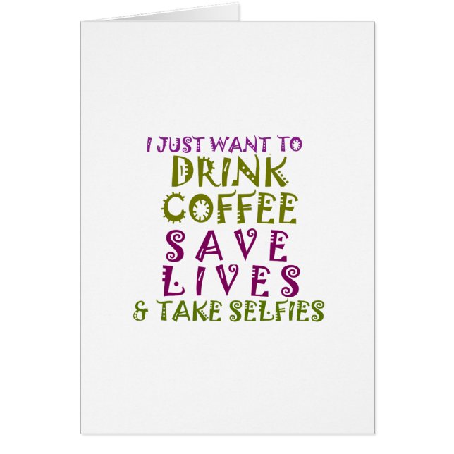 Sip, Spara, sjömil: Kaffe, indness och Seleves Hälsningskort (Framsidan)