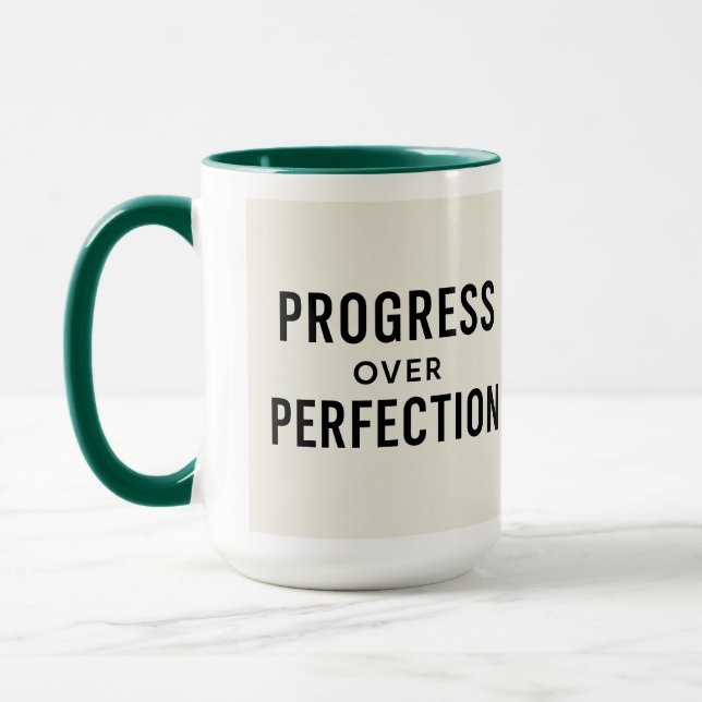 Sip Success: Progress over Perfection Mugg (Vänster)