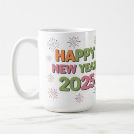 Sip the Joy of 2025 Mycket Cute Mugg för nytt år