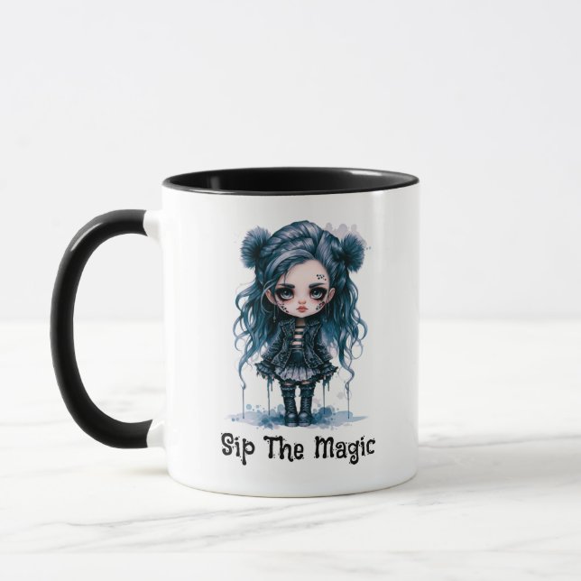 Sip the Magic Gothic Girl Halloween Mugg (Vänster)