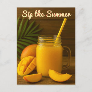 Sip the Summer - Mango Juice Postcard Vykort