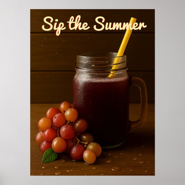 "Sip the Summer Poster (Framsidan)
