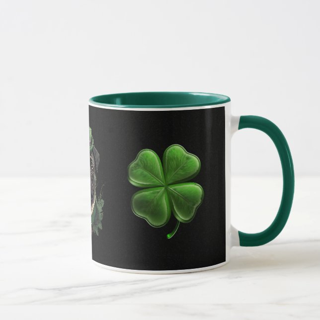"Sip Tur med vår St. Patrick's Pug Mugg!" Mugg (Höger)
