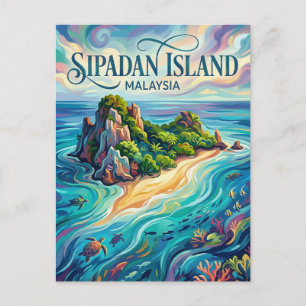 Sipadan Island Malaysia Vykort