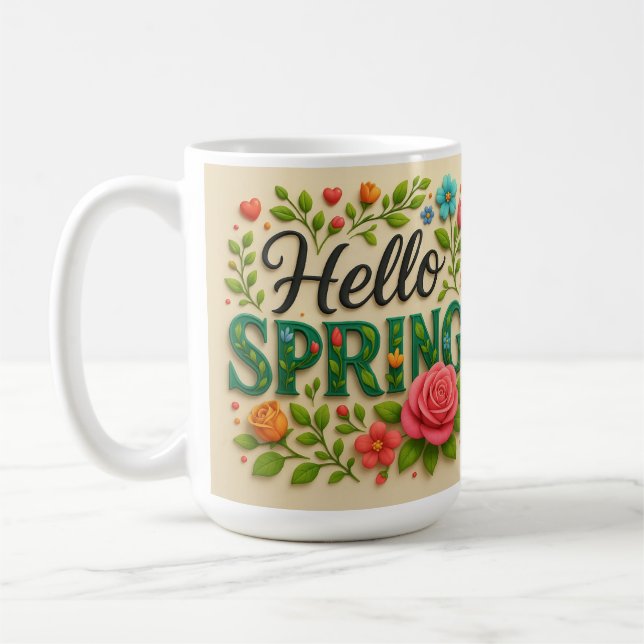 Sipp i Vår - "Hej Vår" Kaffemugg (Vänster)