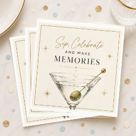 Sipp och firar Martini-fest Pappersservett