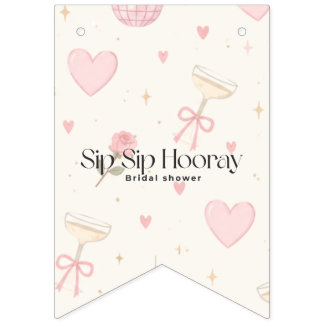 Sipp Sipp Hurra festsilkesbanner Vimplar