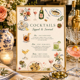 Sippad & Savorerad Coastal Supperklubb Poster