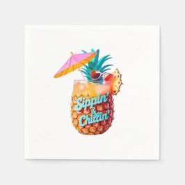 Sippin’ & Chillin’ Tropical Party Design Pappersservett